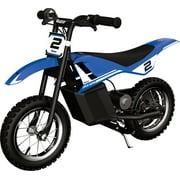 Razor Dirt Rocket MX125 - Blue, Miniature Electric Powered Ride-on Bike, for Kids 7+