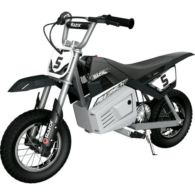 Razor Dirt Rocket MX350 - Black, up to 14 mph, 24V Electric-Powered Dirt Bike for Kids 13+