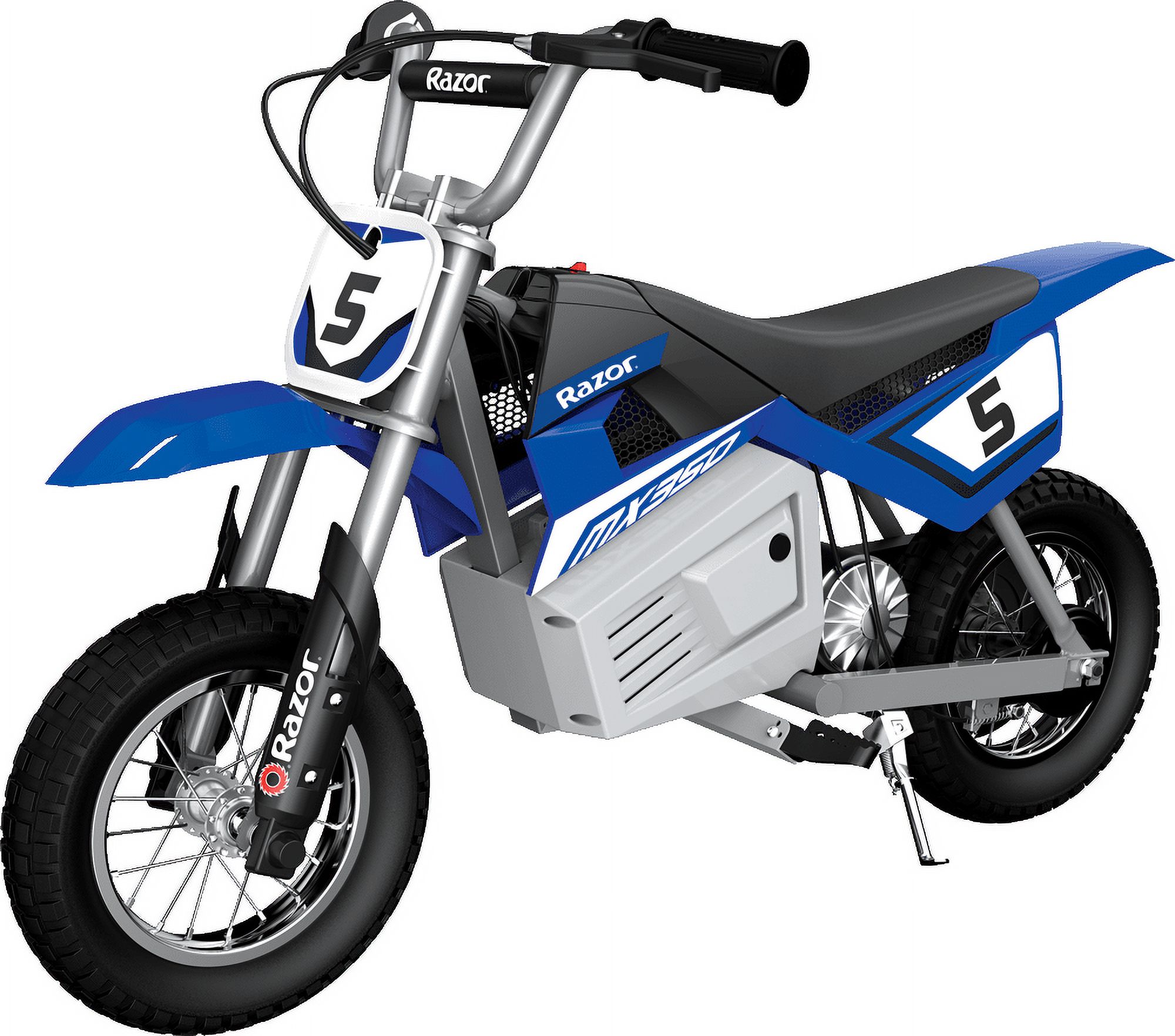 Razor Dirt Rocket MX350 - Blue, up to 14 mph, 24V Electric-Powered Dirt Bike for Kids 13+ - image 1 of 11