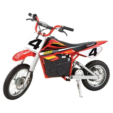 Razor - Dirt Rocket High-Torque Electric Motorcycle Dirt Bike - Red