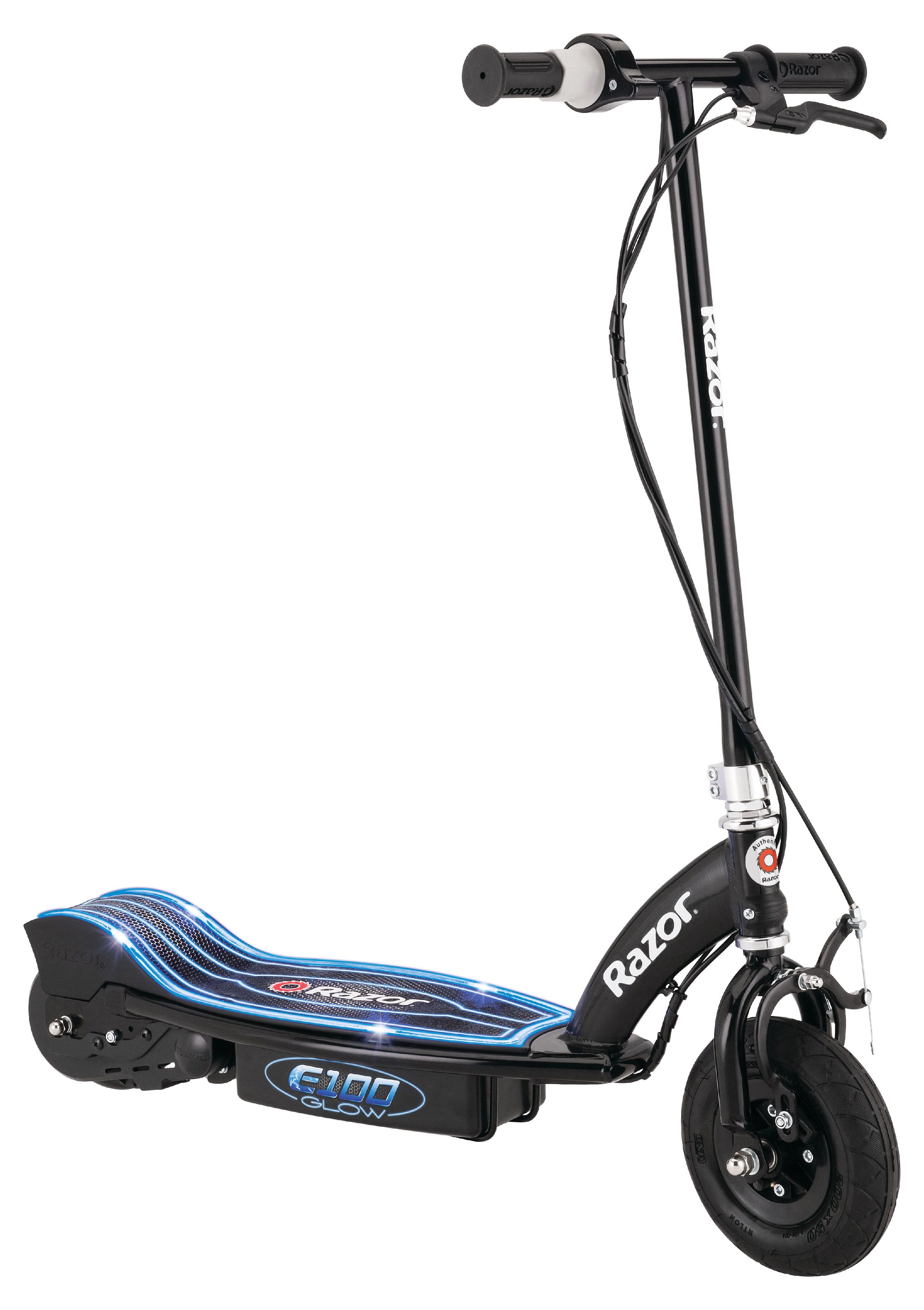 Razor E100 Electric-Powered Glow Electric Scooter, Black - image 1 of 13