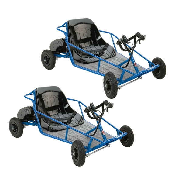 Razor Electric Kids Powered Ride-Ons with Remote Controller, Blue, 2 Count