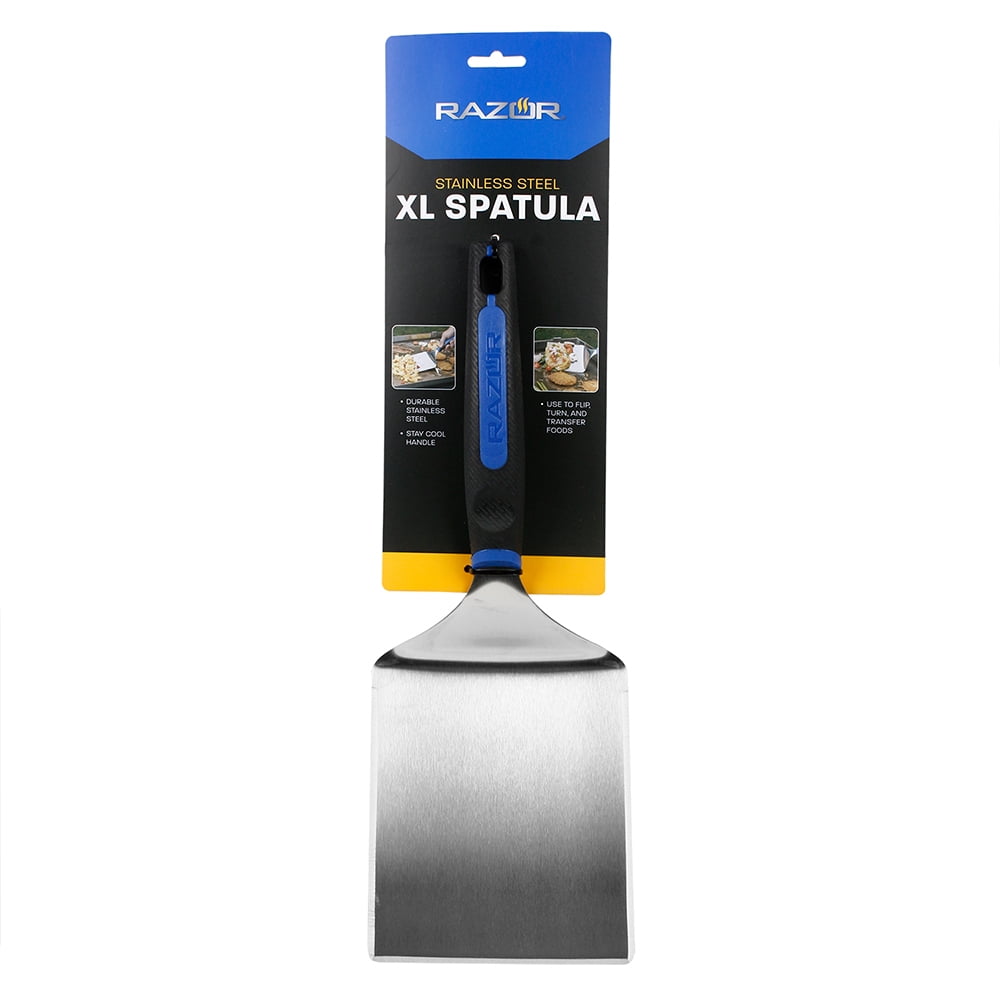 Extra Large Stainless Steel Griddle Spatula with Comfort Grip