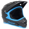 thumbnail image 1 of Razor® Full Face Unisex Kids Bike Helmet, Black & Blue, Ages 8+, 1 of 8