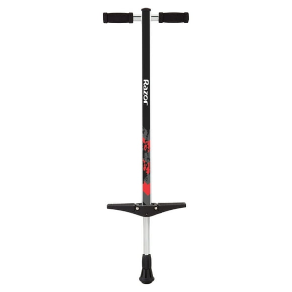 Razor Gogo Pogo Stick - Black/White, for Kids and Teens Ages 6+ and Up, Max Rider Weight 140 lbs, Unisex