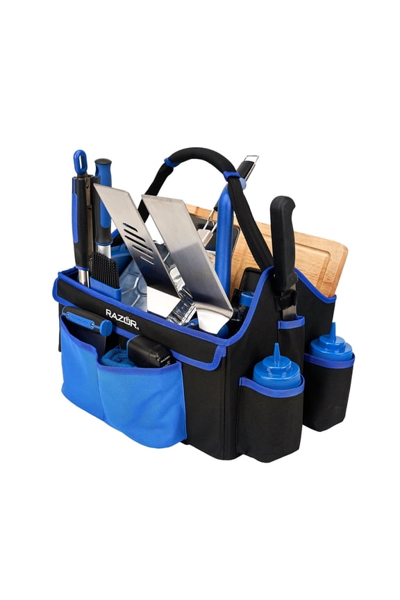 Heavy-Duty BBQ Grill Tool Caddy and Griddle Accessory Organizer 1-Pack