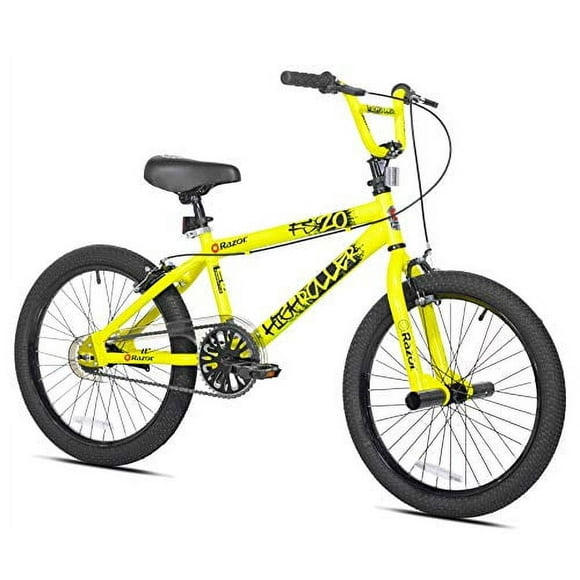 Razor High Roller 20-Inch BMX Freestyle Bike, Yellow