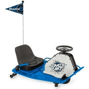 Razor Crazy Cart Electric Ride-On for Kids, Age 9+, 12 Mph, 30-Min Run, 175 lb Max, Blue