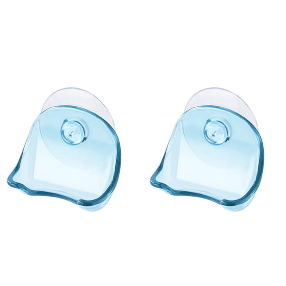 Razor Holder for Shower, High-Adhesion Vacuum Suction Hooks, Waterproof Self-Adhesive Shaver Holder Hanger Hooks for Bathroom Kitchen to Organize Loofah Robe Towel Plug Coat,1Pc,Light Blue*2