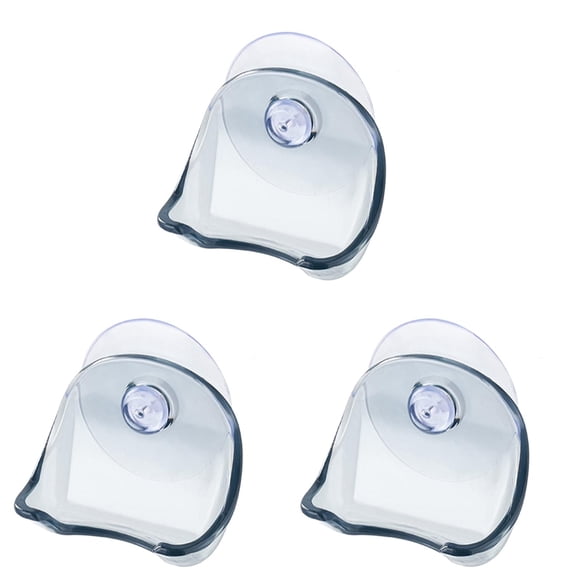 Razor Holder for Shower, High-Adhesion Vacuum Suction Hooks, Waterproof Self-Adhesive Shaver Holder Hanger Hooks for Bathroom Kitchen to Organize Loofah Robe Towel Plug Coat,1Pc,Light Ashy*3