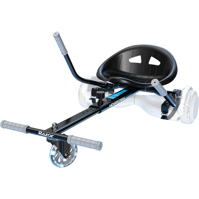 Razor Hovertrax Kart - Black, Seat Attachment for Hoverboard, LED Light-up Wheel, Unisex