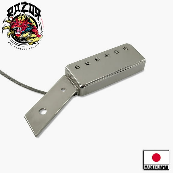 Razor Jazz Bucker Floating Humbucking Pickguard Mount Pickup - NICKEL