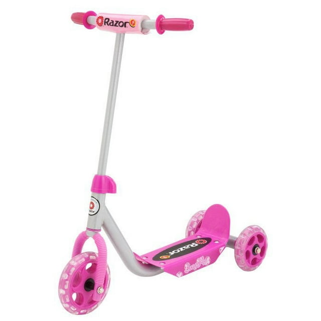 Razor Jr. 3-Wheel Lil' Kick Scooter - Ages 3+ and riders up to 44 lbs