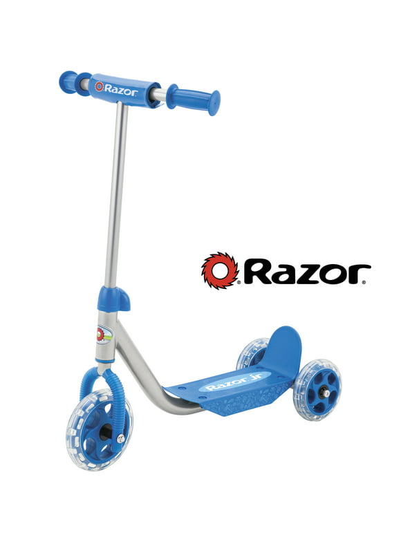 Razor Jr 3-Wheel Lil' Kick Scooter - For Ages 3 and up, Blue