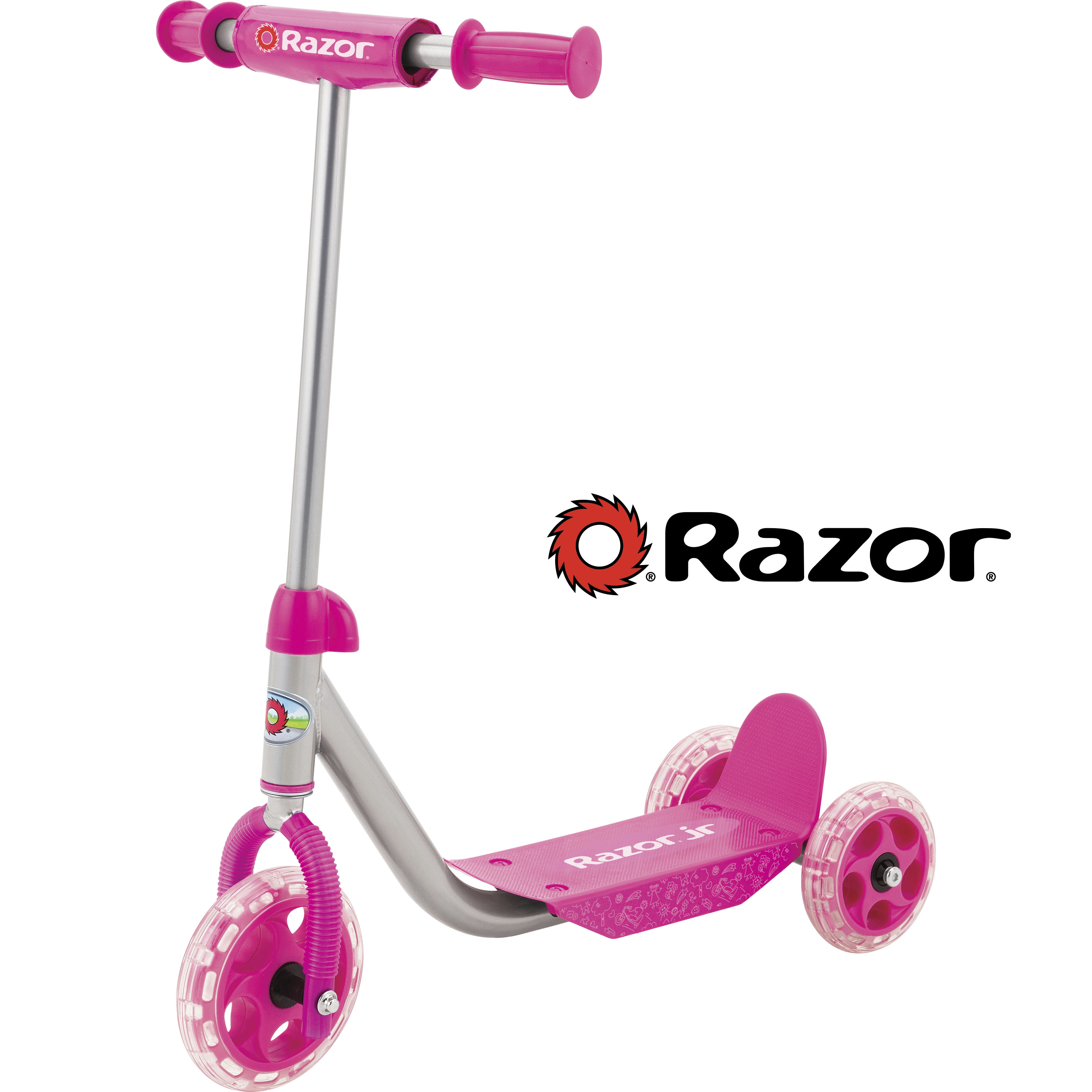Razor Jr 3-Wheel Lil' Kick Scooter - For Ages 3 and up, Pink - image 1 of 8