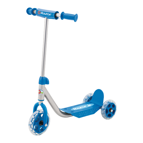 Razor Jr 3-Wheel Lil Kick Scooter - Ages 3+, Blue, Indoor Use