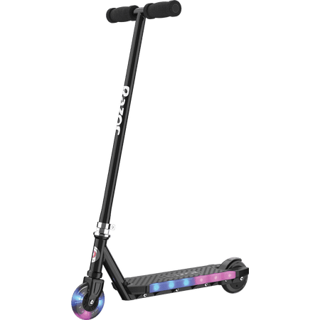 Razor Kick 2 Glow - Black, Motion-activated LED Light-Up Kick Scooter, for Child Ages 5+