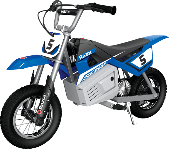 Razor MX350 Dirt Rocket - Blue, 24V Miniature Electric Dirt Bike, for Ages 13+ - image 1 of 9