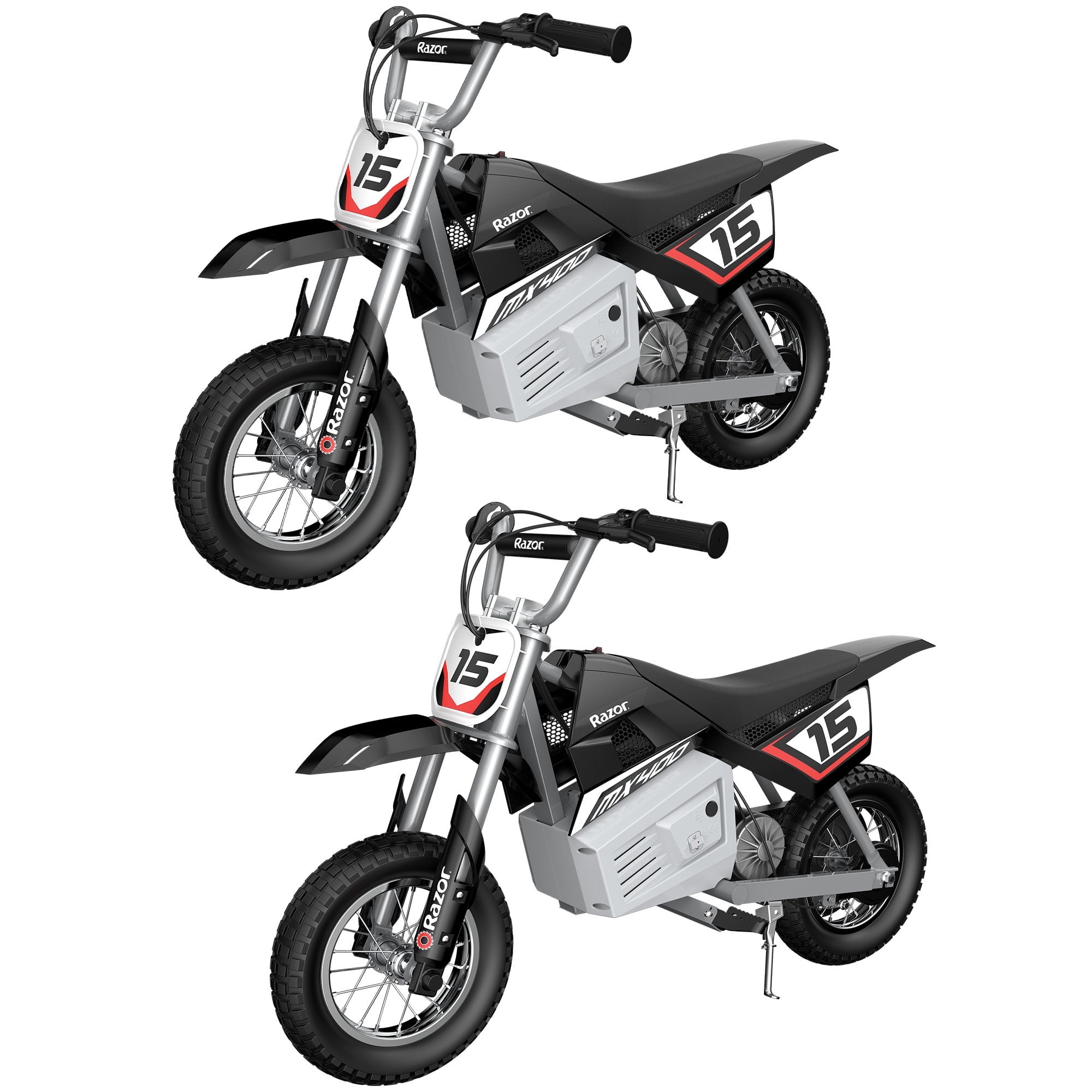 Razor MX400 Rocket 24V Electric Toy Motocross Dirt Bike, Black (2