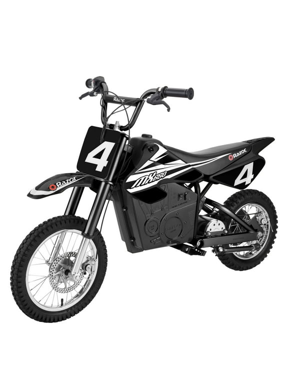 Razor MX650 Dirt Rocket High-Torque Electric Motocross Dirt Bike, Black