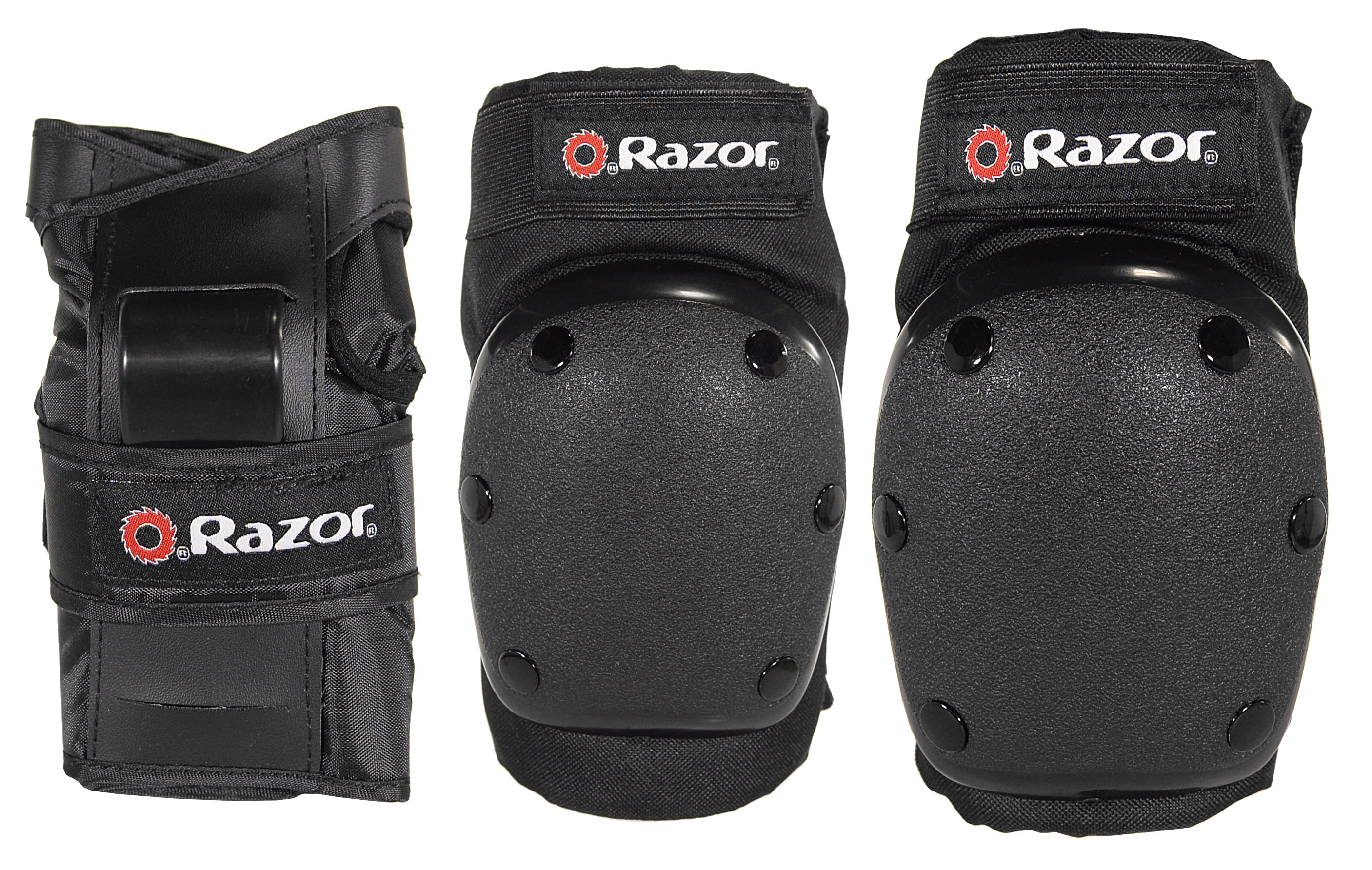 Razor Multisport Elbow/knee Pads and Wrist Guards 8+ Black