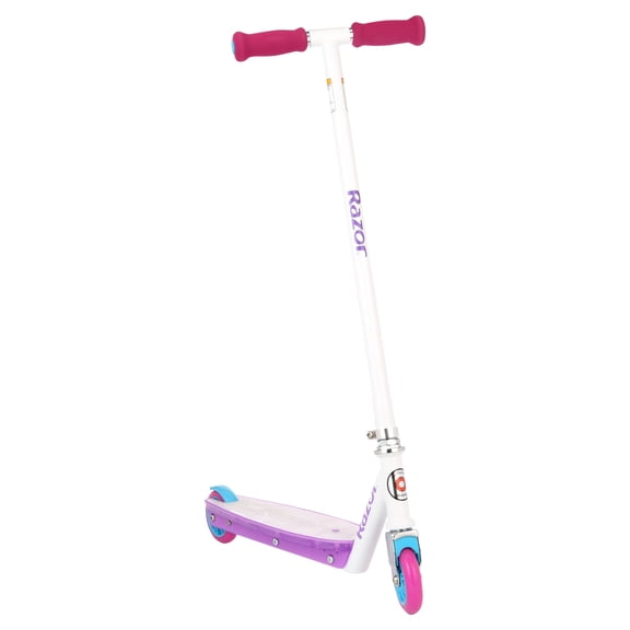 Razor Party Pop Kick Scooter - Multi-Color LED Light-Up Deck, Lightweight Steel Frame, for Kids Ages 6+