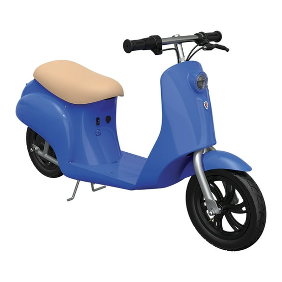 Razor Pocket Mod Miniature Euro-Style Electric Scooter for Ages 8+, Bistro - Blue