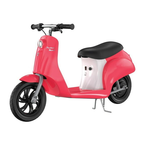 Razor Pocket Mod - Miniature Euro-Style Electric Scooter for Ages 8+, Roma - Red