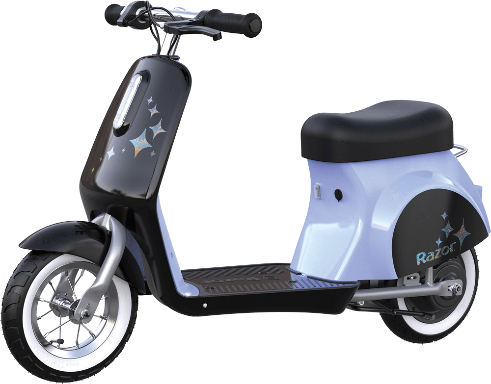 Razor Pocket Petite 12V Miniature Euro-Style Electric Scooter – Dimond Dust Purple, Kids Ages 7+, Vintage-Inspired Design, Up to Minutes Ride Time - Walmart.com