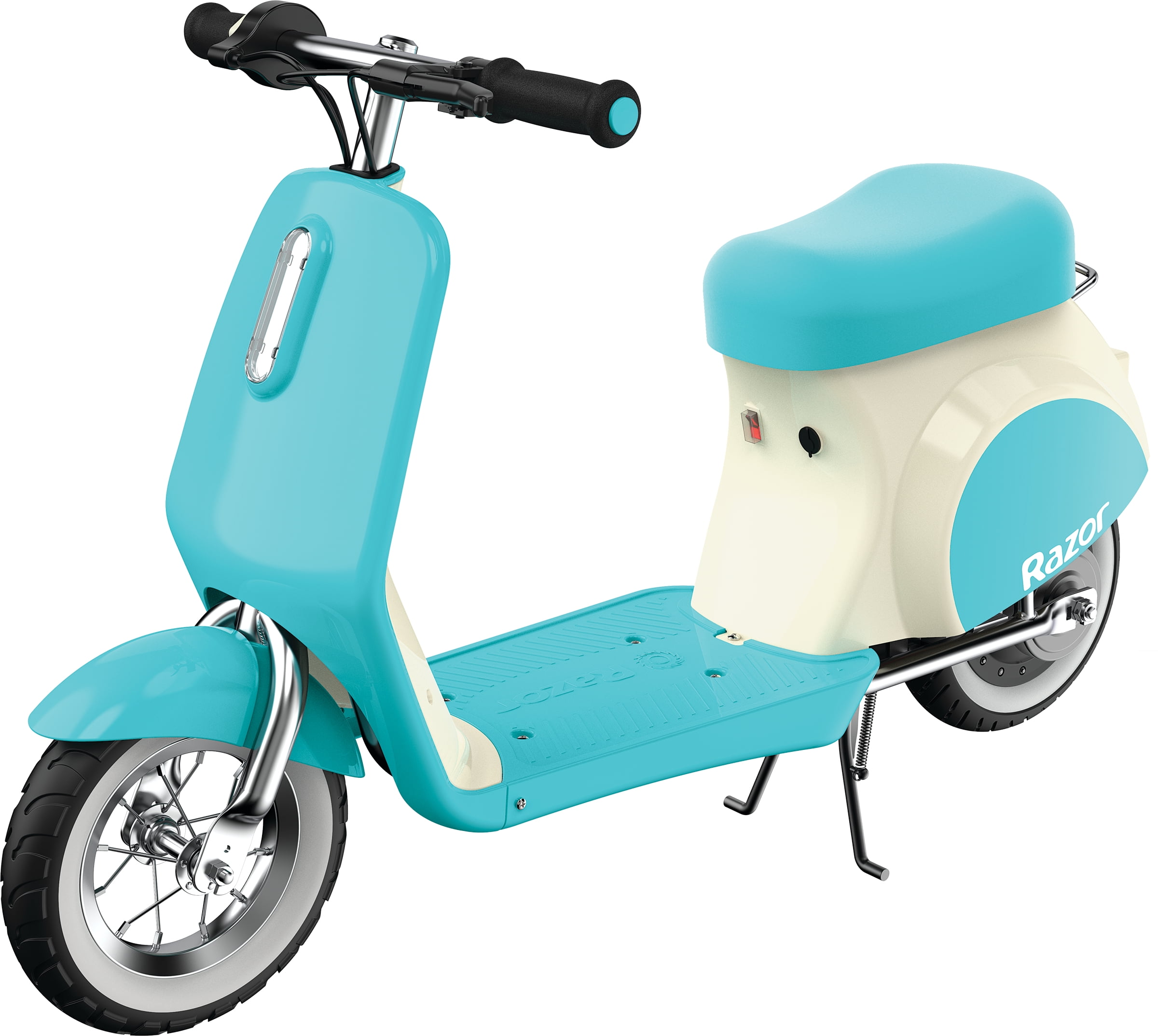 frijoles apertura parrilla Razor Pocket Mod Petite - 12V Miniature Euro-Style Electric Scooter for  Girls Ages 7+, Hub-Driven Motor, Air-Filled White Wall Tires, Up to 40 min  Ride Time - Walmart.com
