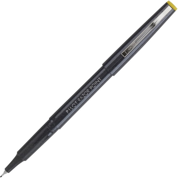 Razor Point Fine Line Porous Point Pen, Stick, Extra-Fine 0.3 Mm, Black Ink, Black Barrel, Dozen | Bundle of 5 Dozen