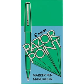 Pilot, PIL11010, Razor Point Marker Pens, 1 Dozen