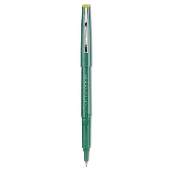 Pilot Razor Point Fine Line Marker Pen Ultra-Fine Green Ink .3mm Dozen 11010