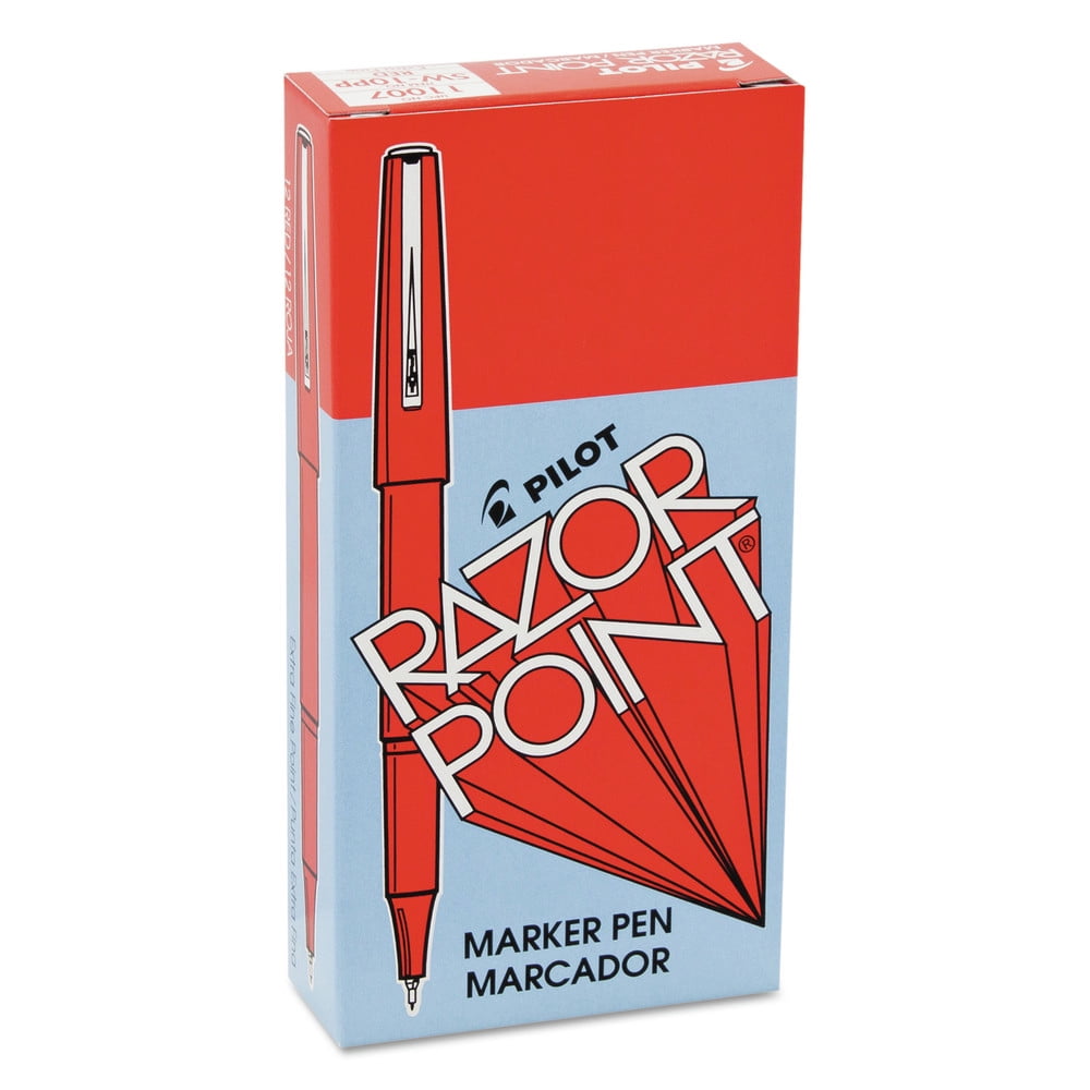 Razor Point Fine Line Porous Point Pen, Stick, Extra-Fine 0.3 Mm, Red ...