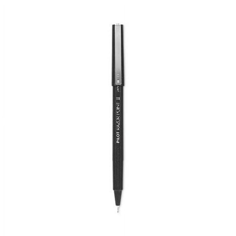 Razor Point II Super Fine Line Porous Point Pen, Stick, Ultra-Fine 0.2 mm, Black Ink, Black Barrel, Dozen Razor Point II Super Fine Line Porous Point Pen, Stick, Ultra-Fine 0.2 mm, Black Ink, Black Barrel, Dozen