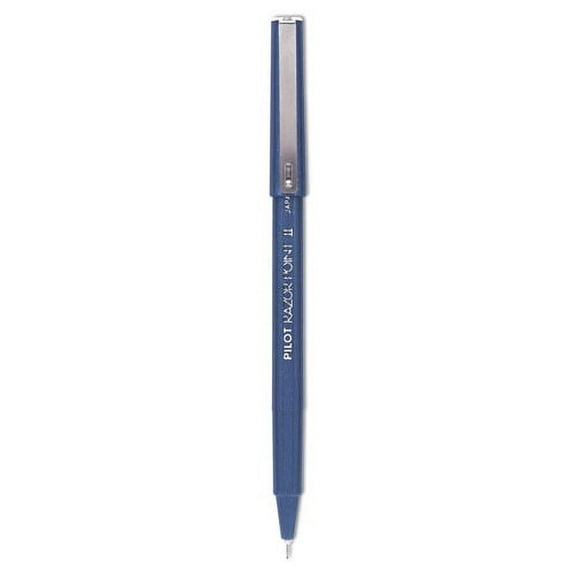 Razor Point Ii Super Fine Line Porous Point Pen, Stick, Extra-Fine 0.2 Mm, Blue Ink, Blue Barrel, Dozen | Bundle of 2 Dozen