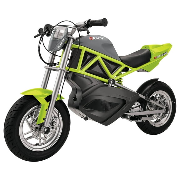Razor RSF650 Electric Bike, Age 16+, 17 Mph, 50-Min Run, 220lb Max, Hidden Storage, Green