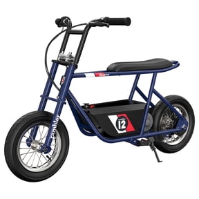Razor Rambler 12 Retro Electric Bike, Age 13+, 14 Mph, 40-Min Run, 170lb Max, Dark Blue