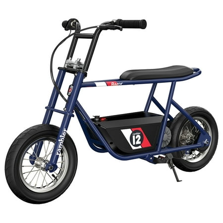Razor Rambler 12 Retro Electric Bike, Age 13+, 14 Mph, 40-Min Run, 170lb Max, Dark Blue