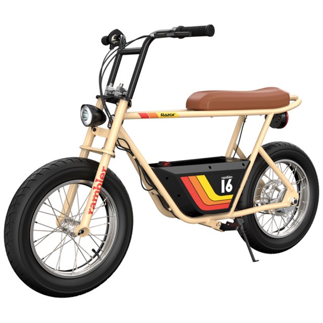 Razor Rambler 16 Electric Retro Minibike w/ 350W Motor & 36V Battery