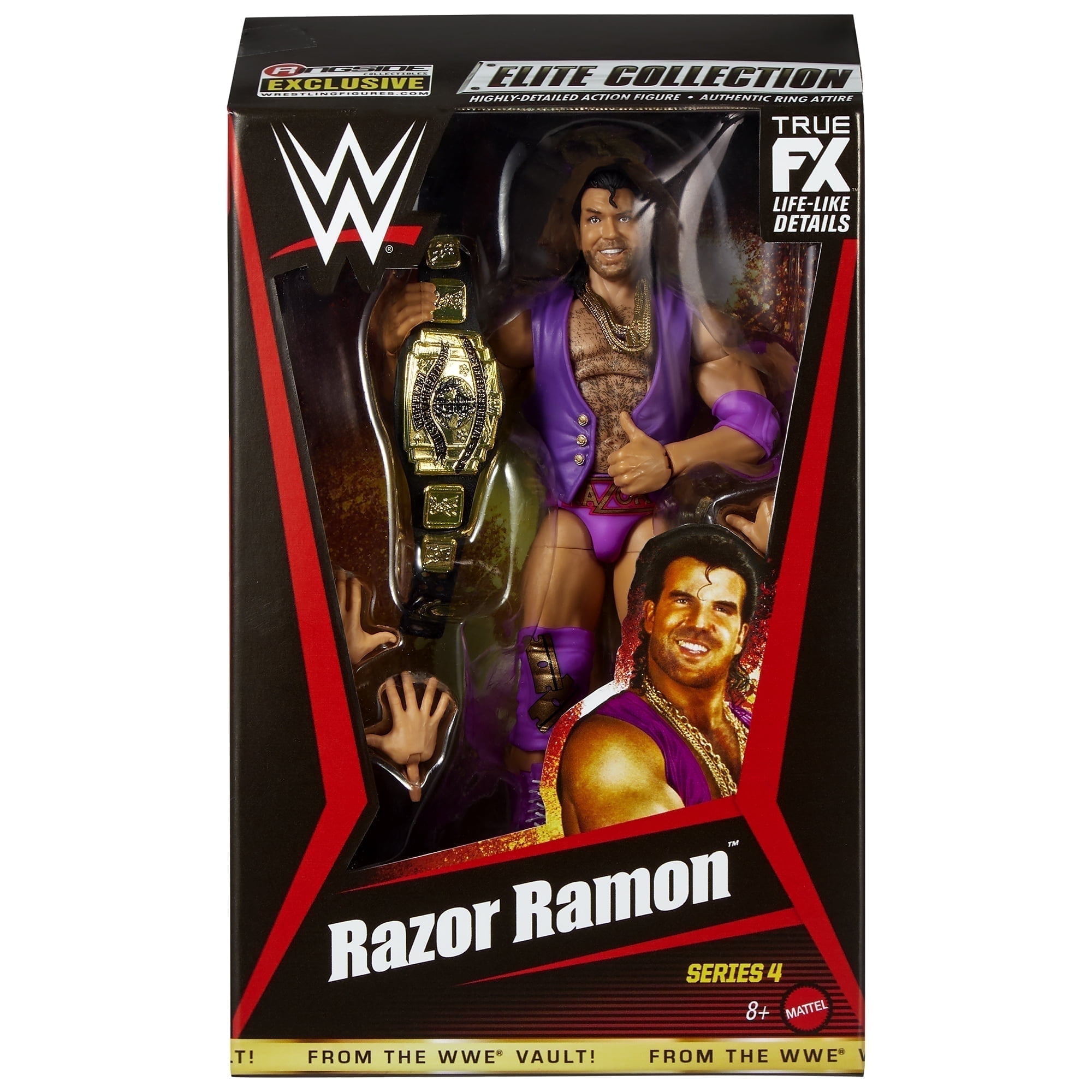 Razor Ramon (Purple) - WWE From the Vault Ringside Exclusive Series 4 Mattel WWE Toy Wrestling Action Figure