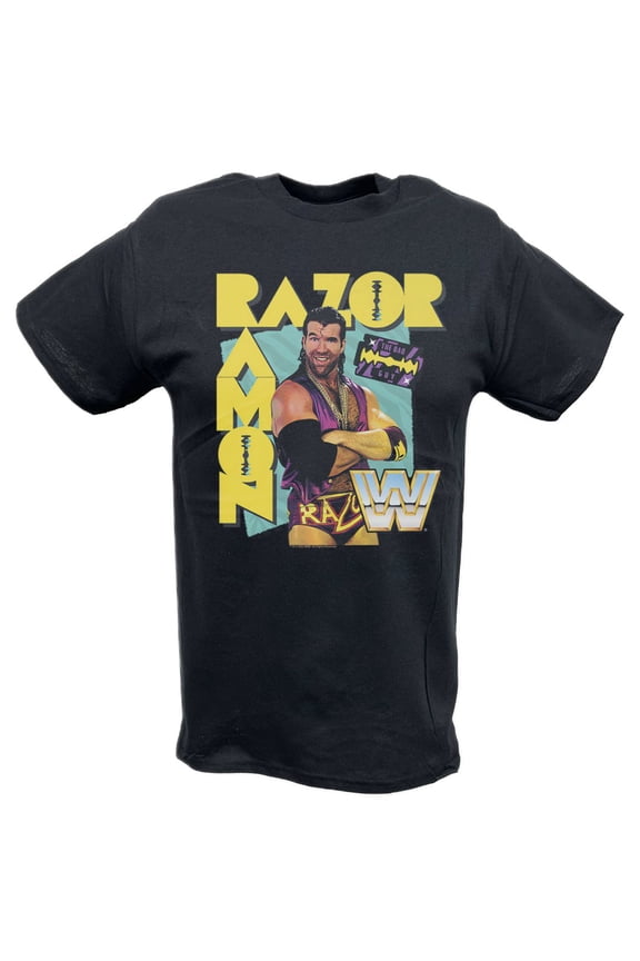 Razor Ramon Retro Bad Guy Black T-shirt