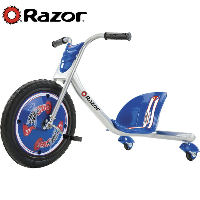 Razor RipRider 360 Drift Trike - Blue, 16" Front Wheel, 3-Wheeled Ride-on, Tricycle for Child 5+