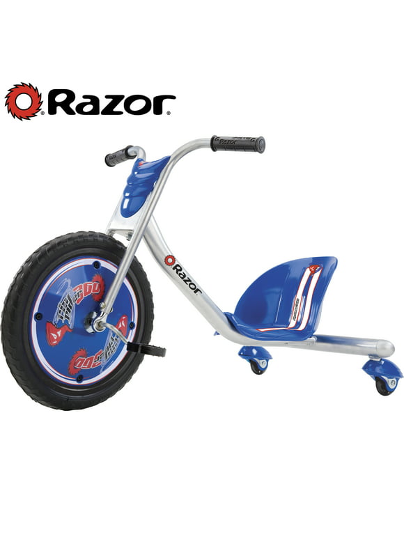 Razor RipRider 360 Drift Trike - Blue, 16" Front Wheel, 3-Wheeled Ride-on, Tricycle for Child 5+