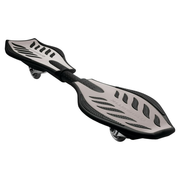 Razor RipStik Caster Board Classic - Silver, 2 Wheel Pivoting Skateboard with 76mm Casters