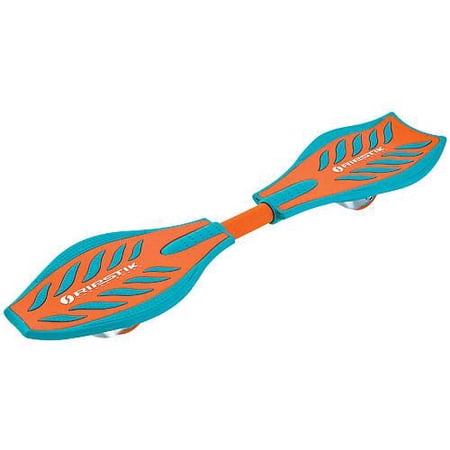 Razor RipStik Caster Board - Teal/Orange, 2-Wheeled Pivoting Skateboard with 76 MM 360-Degree Caters, for Kids, Teens, and Adults, Unisex