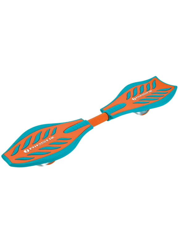 Razor RipStik Classic - Teal/Orange, 2 Wheel Pivoting Skateboard with 76 mm Casters, for Child 8+