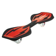 Razor RipStik Ripster Caster Board - Red, 2 Wheel Pivoting Skateboard with 68mm 360-Degree Casters, for Kids, Teens, and Adults