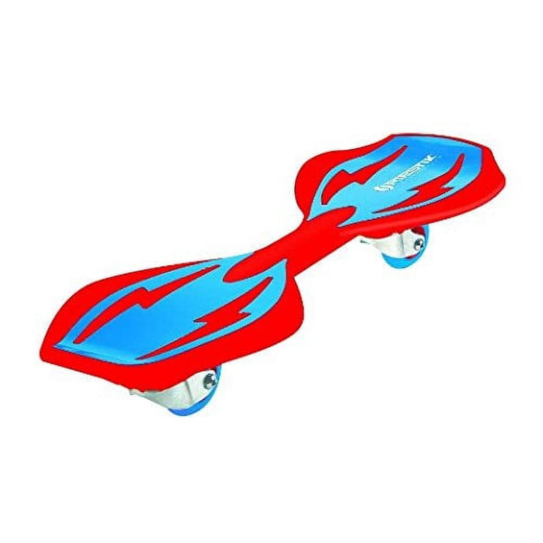 Razor Ripster Caster Board - Red/Blue, 2 Wheel Skateboard with 360