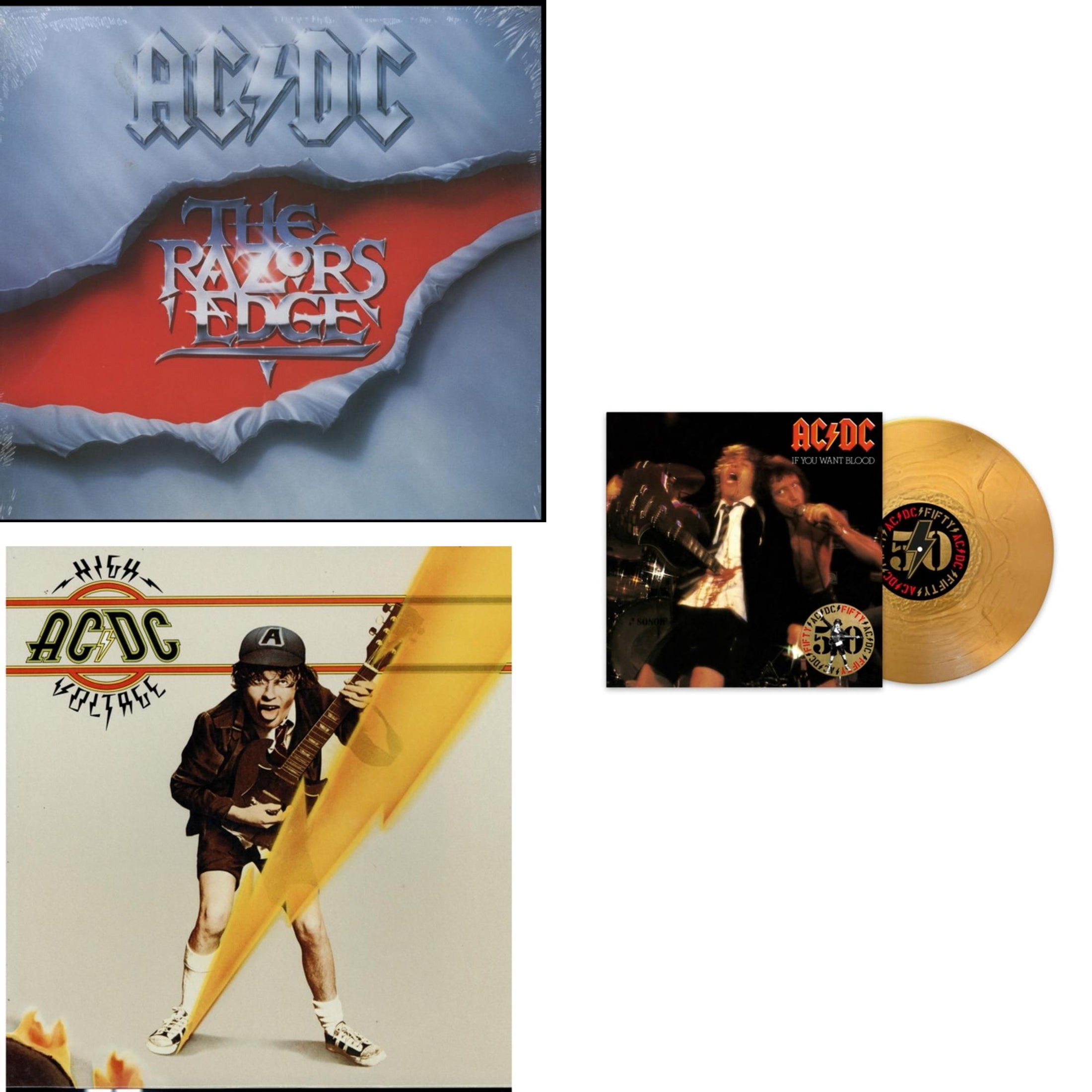 Razor’S Edge (180G) & High Voltage (180G) & If You Want Blood You’Ve ...